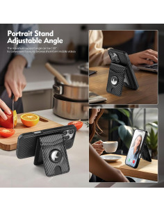 Funda Cartera Magnética SkyEagle para iPhone 16 Pro Max Negro 2