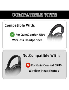 Cubierta de almohadillas de silicona Aiivioll para Bose QC Ultra 2