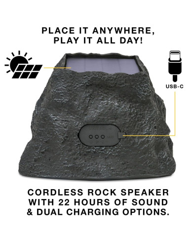 Altavoz Inalámbrico Victrola Rock Connect IP65 22h Batería Solar