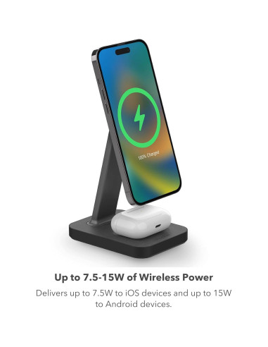 Mophie Snap+ Soporte y Base de Carga Inalámbrica 15W