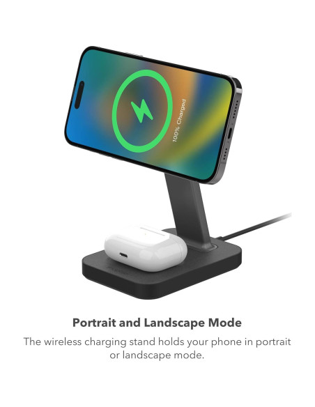 Mophie Snap+ Soporte y Base de Carga Inalámbrica 15W