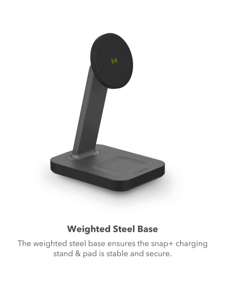 Mophie Snap+ Soporte y Base de Carga Inalámbrica 15W