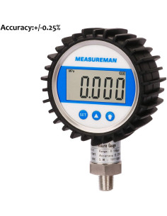 Manómetro Digital Measureman 0-5000psi 3-1/8" Dial Acero Inoxidable 2