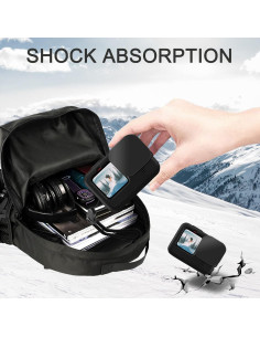 Kit de Accesorios OKFUN para GoPro Hero 12/11/10/9 - Funda Silicona y Protectores 2