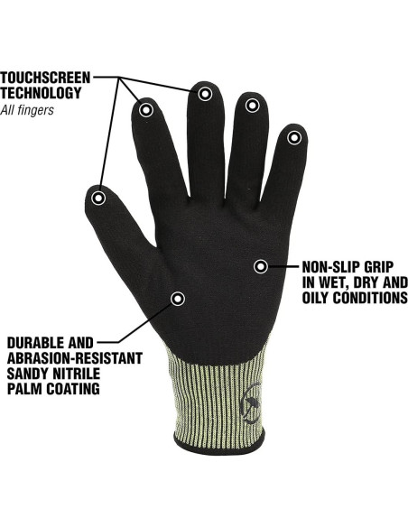 Guantes Flexzilla Pro GC160PL Resistentes a Cortes Nivel ANSI 5