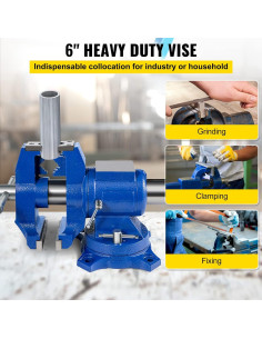 Prensa de Banco VEVOR 12.7 cm Doble Giratoria 30Kn 2