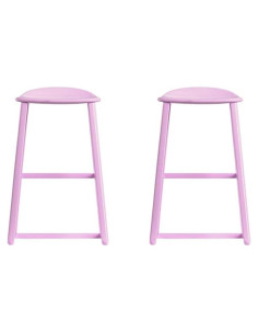 Reemplazo 2 Taburetes Rosados para Casa de Muñecas Barbie HMX10