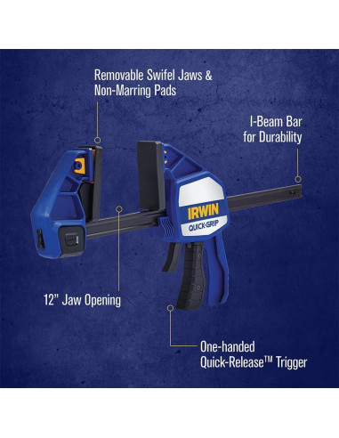 Abrazadera de Barra IRWIN QUICK-GRIP 30 cm Pesada 272 kg
