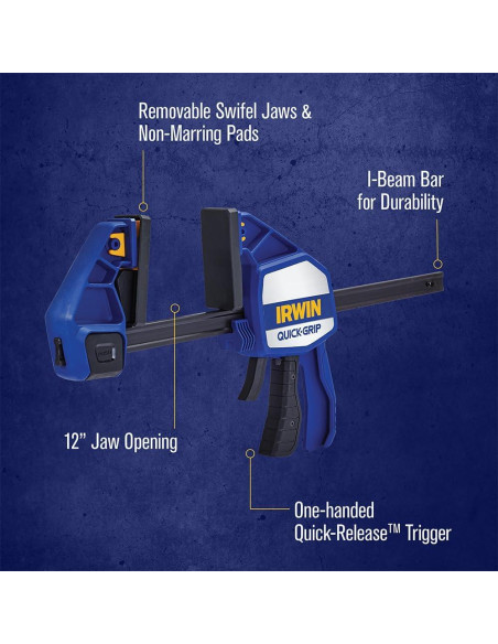 Abrazadera de Barra IRWIN QUICK-GRIP 30 cm Pesada 272 kg