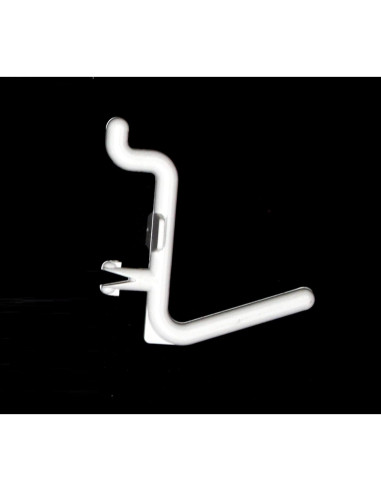 Ganchos de Tablero de Clavos Estilo L JSP 50 Unidades Blanco