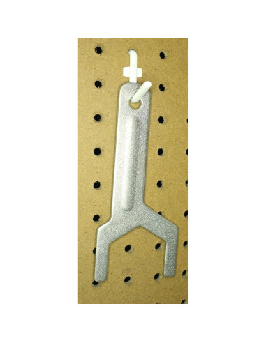 Ganchos de Tablero de Clavos Estilo L JSP 50 Unidades Blanco