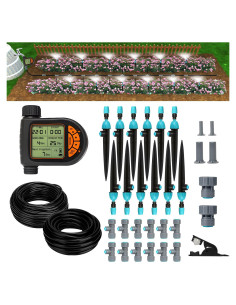 Kit de Riego por Goteo Automático Breeze Touch 24m con Temporizador