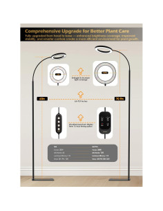 Luz de Crecimiento LED GLOWRIUM 24W Espectro Completo Ajustable 2