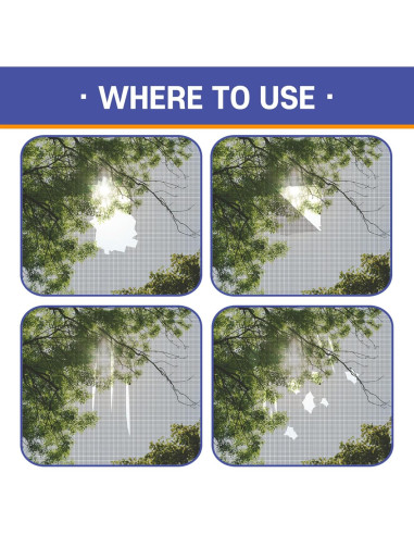 Cinta de Reparación de Pantallas HA SHI 10.16 cm x 4.57 m Negra