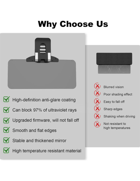 Extensor de Visera Solar LOMDC Z100 Antideslumbrante UV400