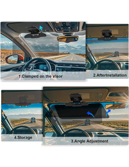 Extensor de Visera Solar LOMDC Z100 Antideslumbrante UV400