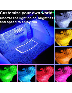 Luces LED de Interior para Coche Sunva SV121 Multicolor 36 Leds 2