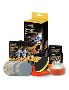 Kit Restauración de Faros LOCBONDSO 230g - Pulido y Protección