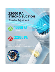 Aspiradora de Mano Treayes Z9 ULTRA 22000PA Sin Cable Plata 2