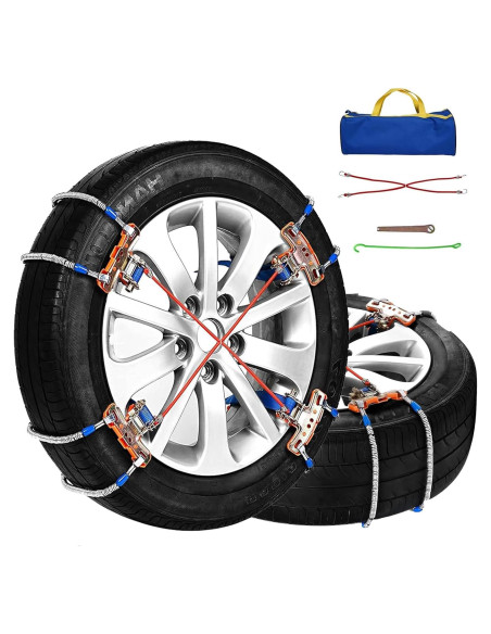 Cadenas de Nieve SCITOO Ajuste Rápido 205-245mm - Juego de 8