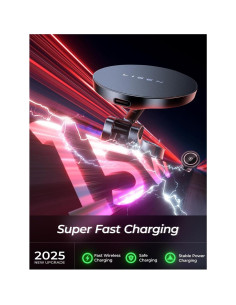 Soporte de Coche Magsafe LISEN 15W Carga Rápida Ajustable 2