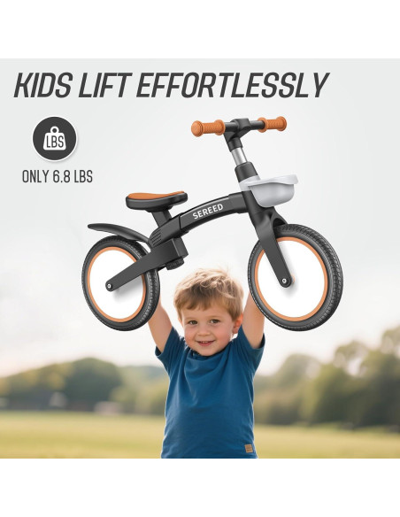 Bicicleta de Equilibrio SEREED B208 Plegable 12" Negro