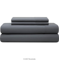 Conjunto de Sábanas Doble Brookside - Algodón Mezcla - Pizarra 2