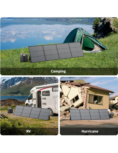 Panel Solar Portátil MHPOWOS 220W Plegable 20V Impermeable