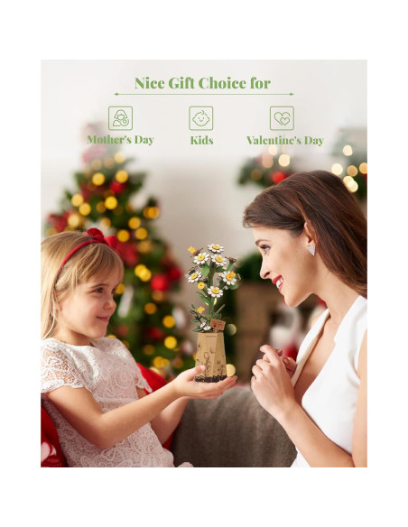 Kit de Manualidades 3D Rowood - Flores de Madera Camomila