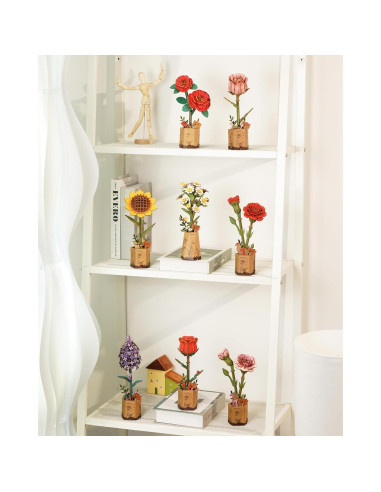 Kit de Manualidades 3D Rowood - Flores de Madera Camomila