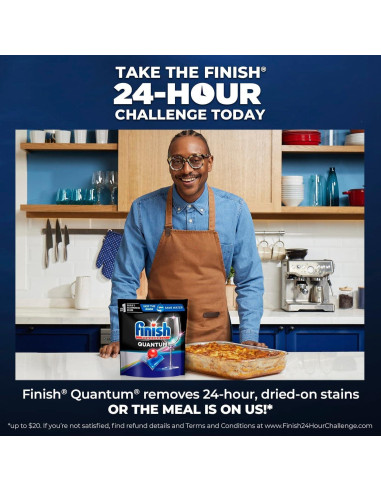 Detergente para Lavavajillas Finish Quantum 22 Tabs - Limpieza y Brillo