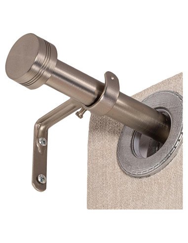 Barra de Cortina Ajustable WORLD RODS Niquel Satinado 45-223 cm