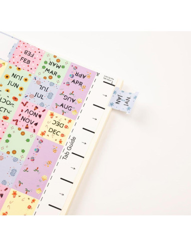Planificador Laminado Lumintutu con 48 Etiquetas Adhesivas
