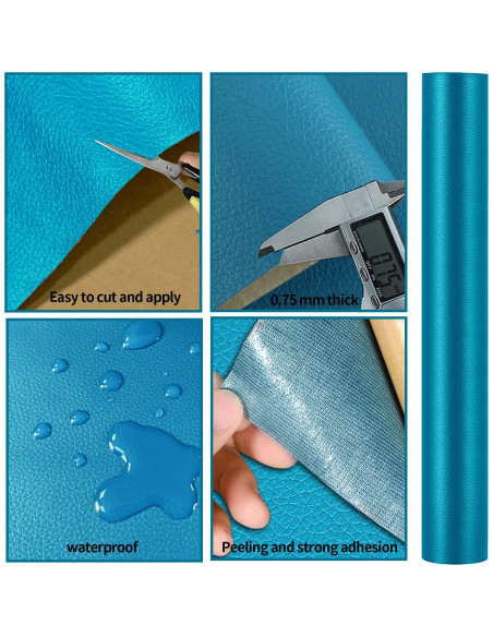 Cinta de Reparación de Cuero Aglzyoply 45x200 cm Azul Cielo