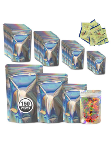 Bolsas Mylar AAS Holográficas Reutilizables 150 Piezas