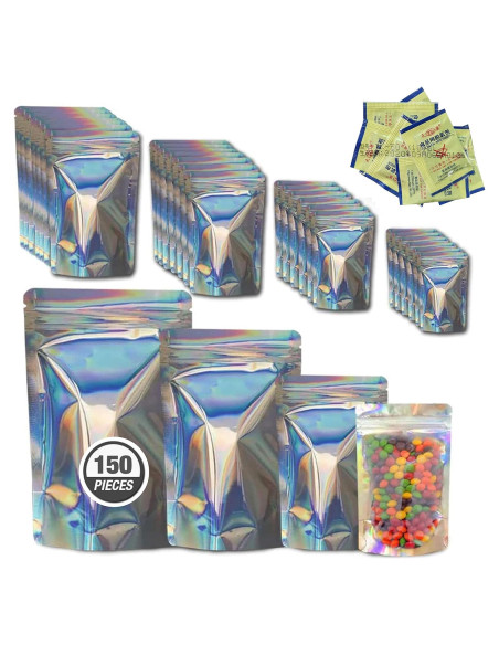 Bolsas Mylar AAS Holográficas Reutilizables 150 Piezas