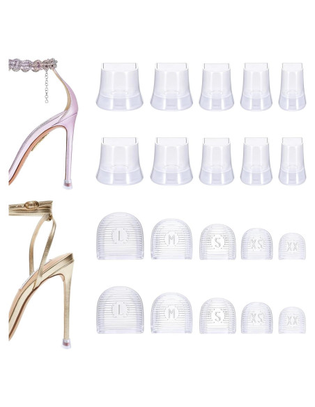 10 Pares de Protectores de Tacón Alto Josojoou - Antideslizantes