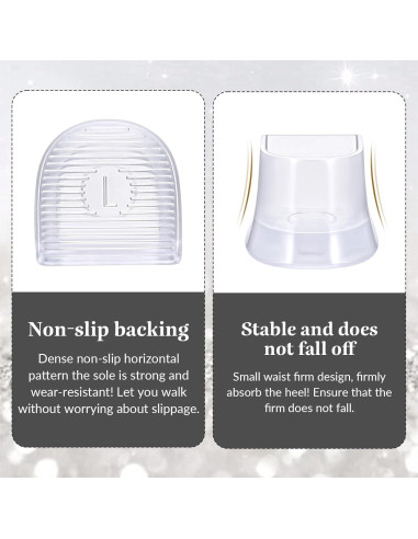 10 Pares de Protectores de Tacón Alto Josojoou - Antideslizantes