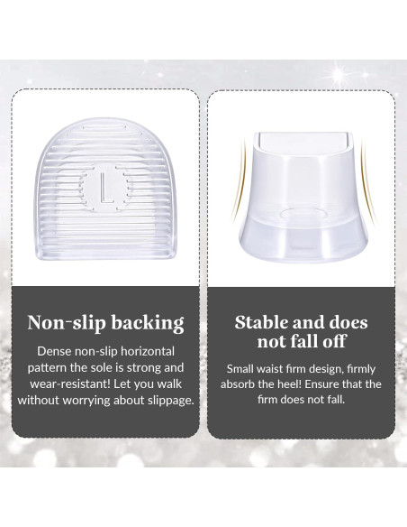 10 Pares de Protectores de Tacón Alto Josojoou - Antideslizantes