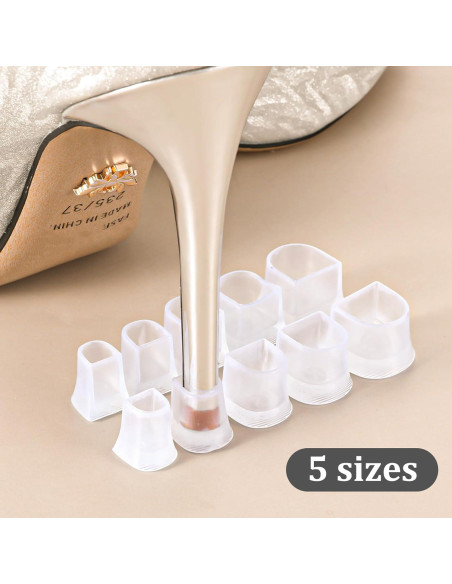 10 Pares de Protectores de Tacón Alto Josojoou - Antideslizantes