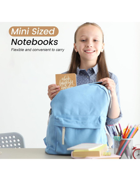 Set de 64 Cuadernos Mini Oucaru Marrón 60 Páginas Lisas