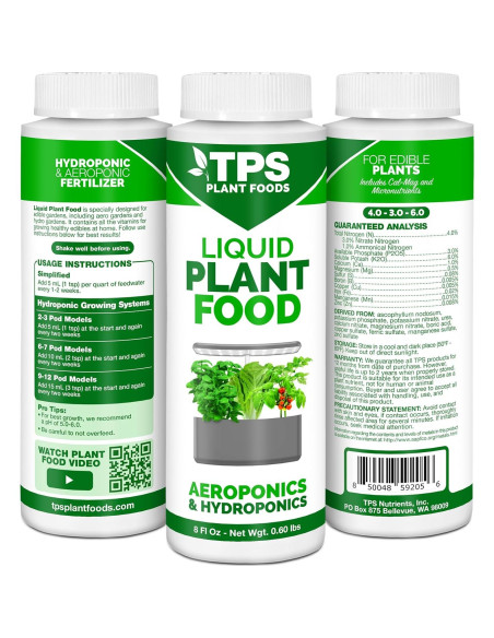 Fertilizante Líquido TPS Nutrients 250 mL para Hidroponía