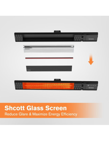 Calentador Infrarrojo Eléctrico ThermoMate 1500W IP65 Patio