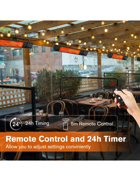 Calentador Infrarrojo Eléctrico ThermoMate 1500W IP65 Patio