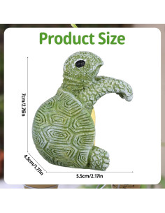 Colgador de Maceta Tortuga NQEUEPN 7x5.5x4.5cm Resina 2