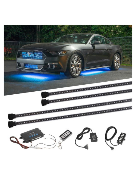 Kit de Iluminación LED Multicolor LEDGlow 4pc - 378 LEDs