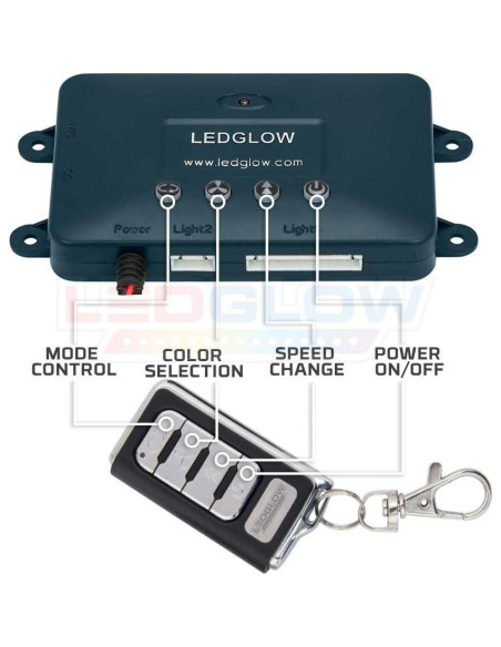 Kit de Iluminación LED Multicolor LEDGlow 4pc - 378 LEDs