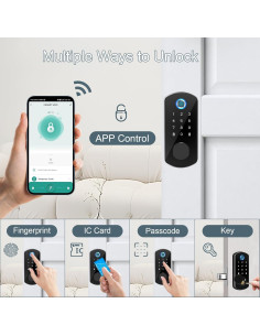 Cerradura Inteligente Biométrica Smaworker con Huella Dactilar 2