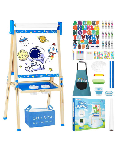 Caballete de Arte Ajustable Doselie para Niños 2-10 Años