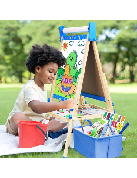 Caballete de Arte Ajustable Doselie para Niños 2-10 Años